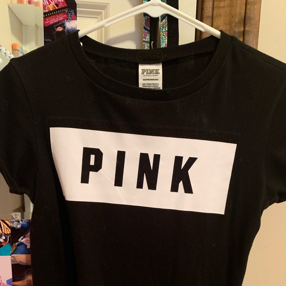 victoria secret simple black tee